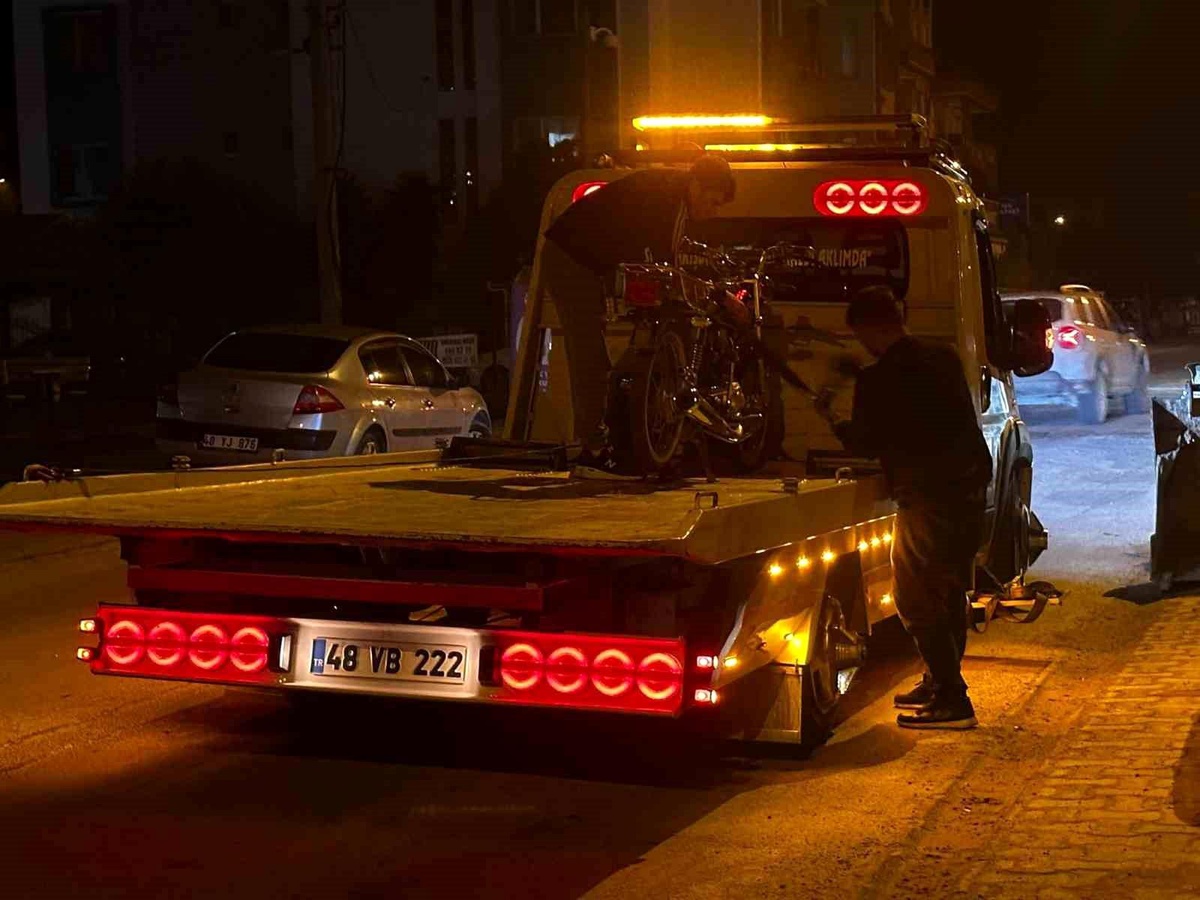 Muğla\'da çevreye rahatsızlık veren motosiklet sürücüsüne cezai işlem uygulandı