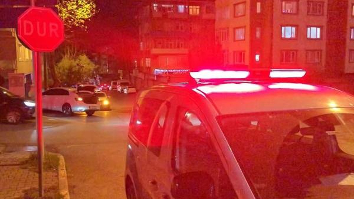 KARTAL\'da Kaza: Gaz Pedalı Takılı Kalan Otomobil Refüje Çıktı