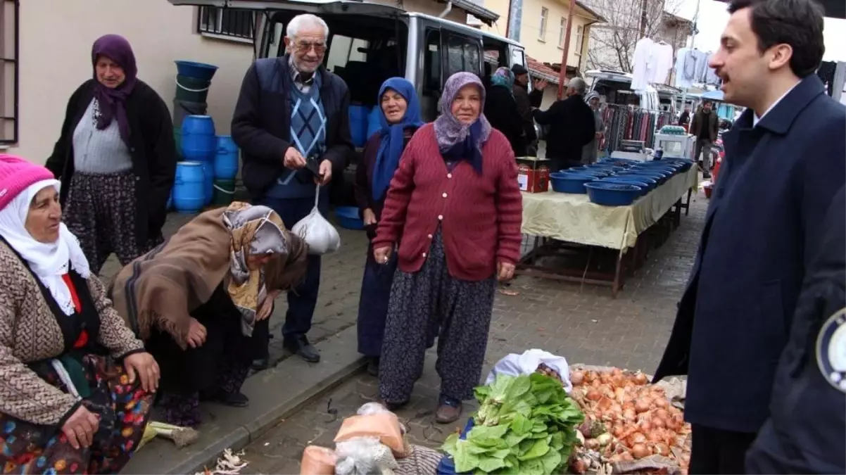 Kütahya Pazarlar İlçe Kaymakamı Pazarcı Esnaflarını Ziyaret Etti