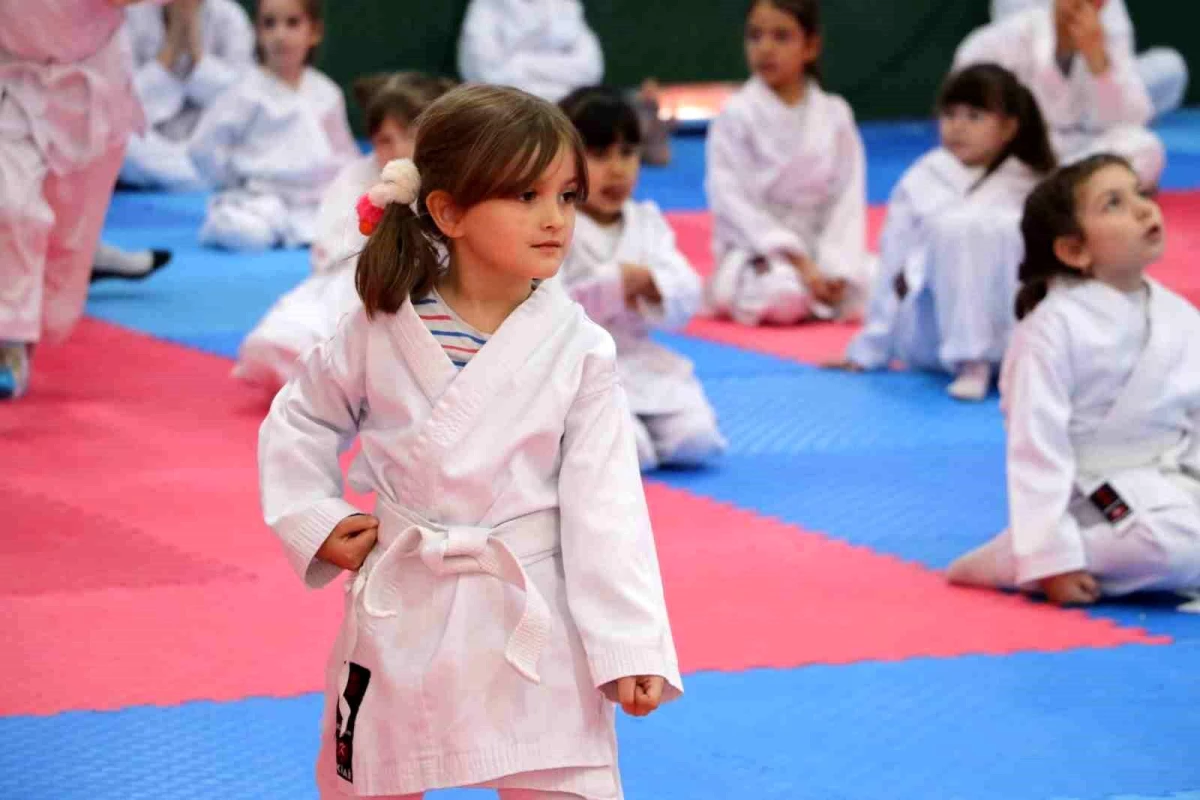 Osmaneli\'de Karate Kursunu Bitiren Miniklere Kuşak Töreni Düzenlendi