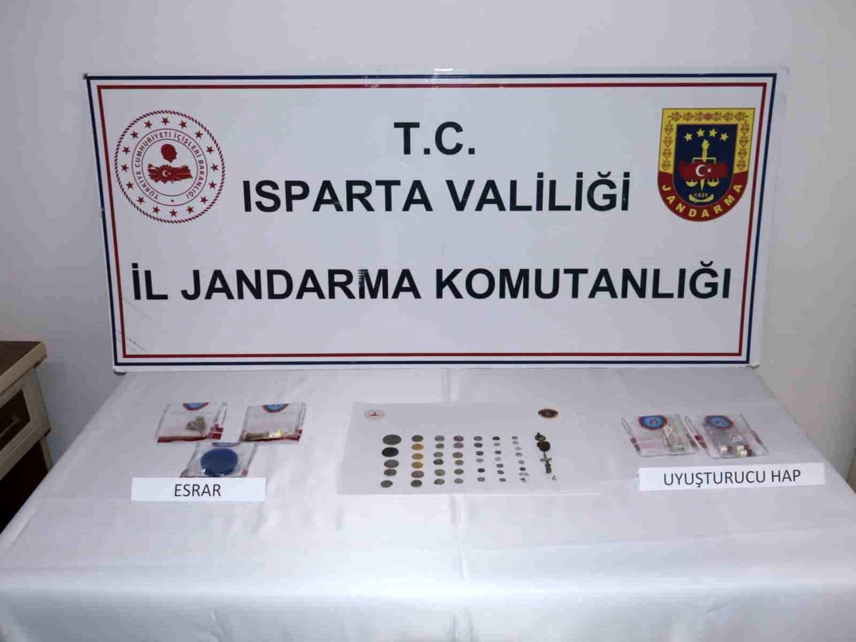 Isparta\'da Tarihi Eser Kaçakçılığı Operasyonu: 2 Şüpheli Yakalandı