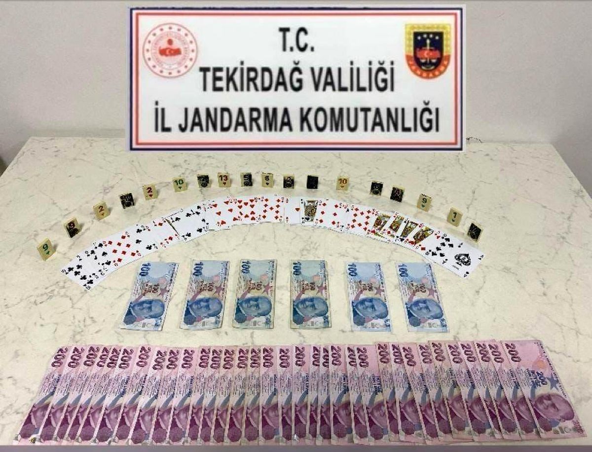 Tekirdağ Çerkezköy\'de İş Yerinde Kumar Operasyonu