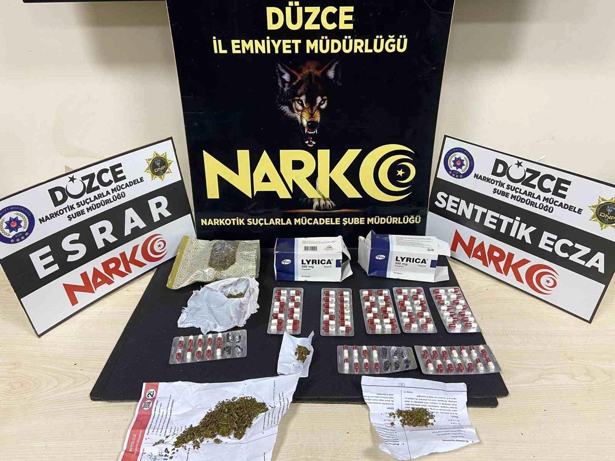 Düzce\'de uyuşturucu satıcısı tutuklandı, alıcılara işlem yapıldı
