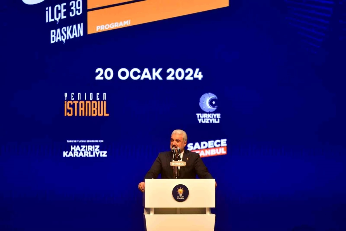 AK Parti İstanbul İl Başkanı Osman Nuri Kabaktepe İstanbul İlçe Belediye Başkan Adaylarını Tanıttı