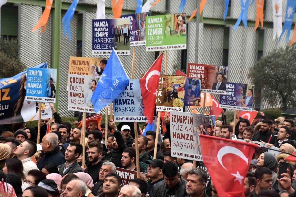 AK Parti İzmir Büyükşehir Belediye Başkan Adayı Hamza Dağ İzmir\'de Karşılandı