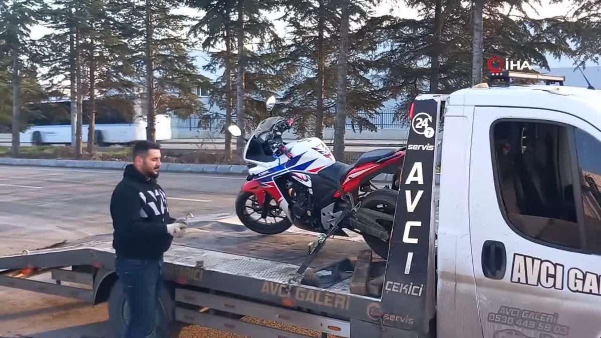 Tekirdağ Çorlu\'da kaza: Motosikletli 130 metre sürüklendi