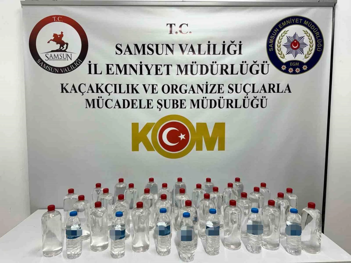 Samsun\'da Gümrük Kaçağı Cep Telefonu ve Sahte İçki Operasyonu