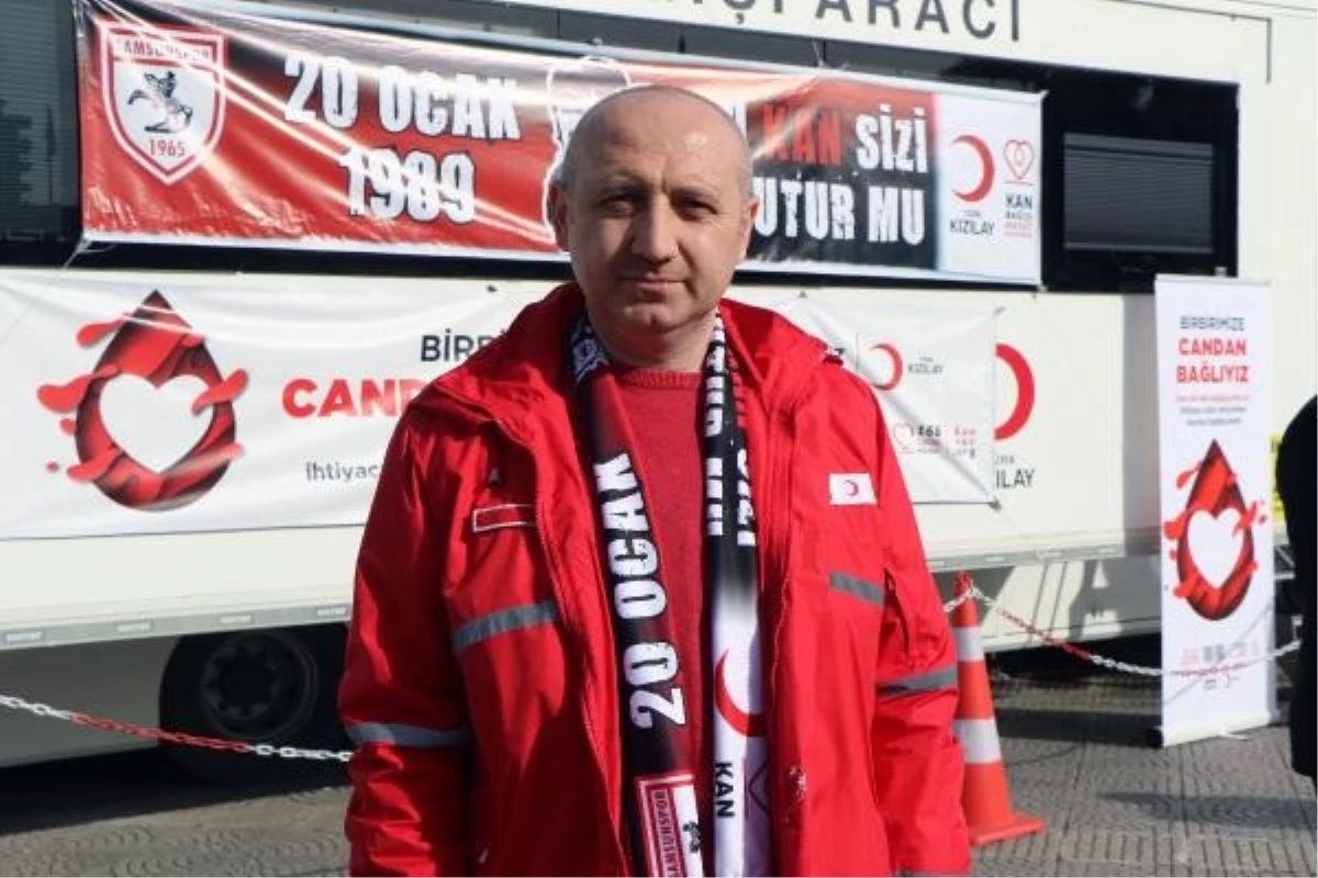 Samsunspor ve Türk Kızılayı, kaza sonucu yaşamını yitirenler anısına kan bağışı kampanyası düzenledi