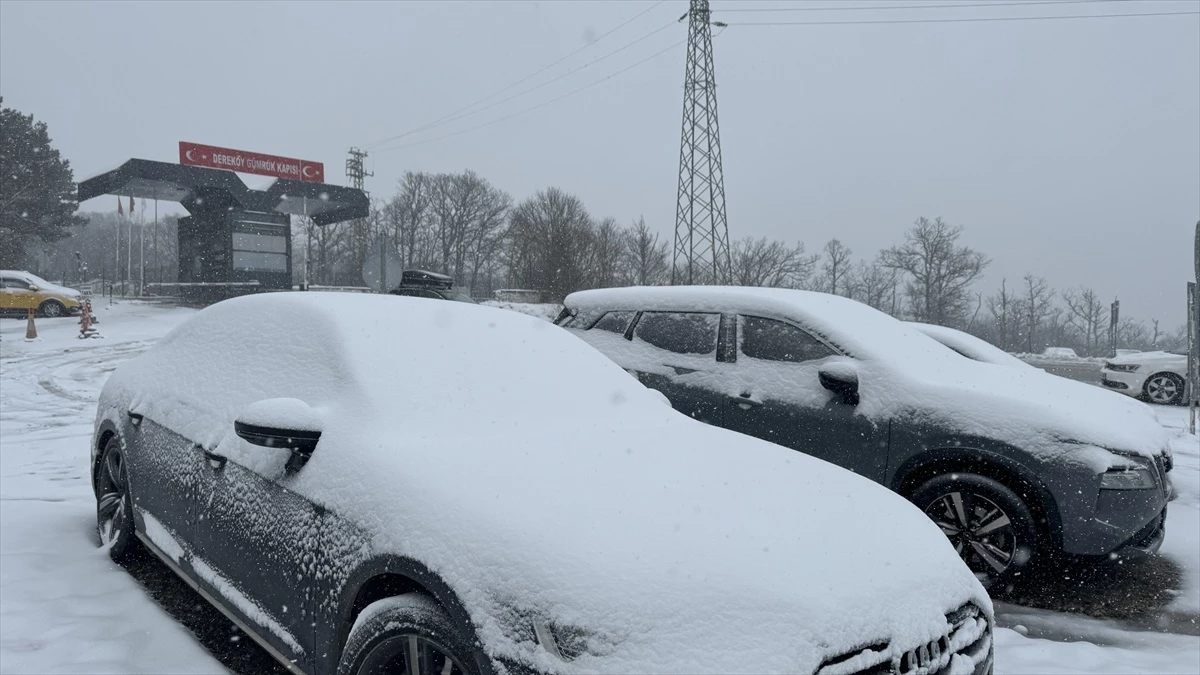 Trakya\'da Kar Yağışı Etkili Oldu