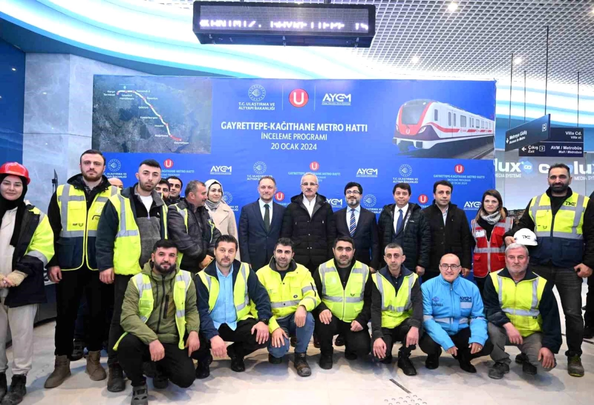 Gayrettepe-İstanbul Havalimanı Metro Hattı\'nın Kağıthane-Gayrettepe Etabı Tamamlandı