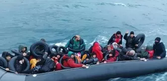 Ayvacık'ta 33 kaçak göçmen yakalandı