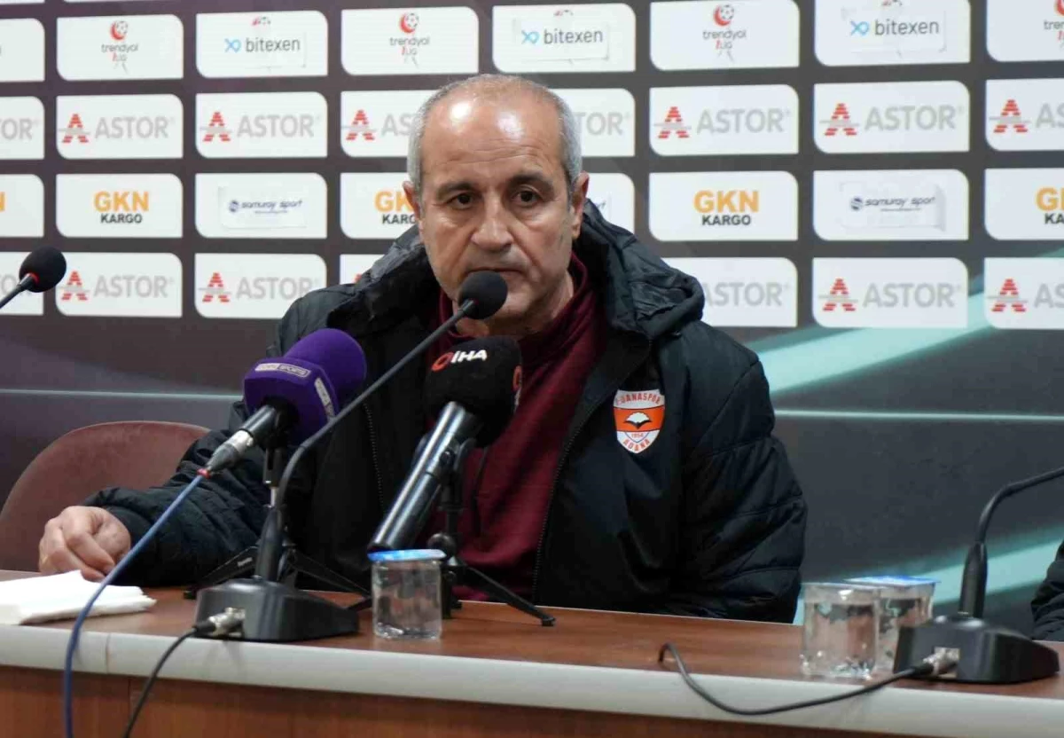 Adanaspor Teknik Direktörü Eyüp Arın, Şanlıurfaspor maçının ardından açıklama yaptı