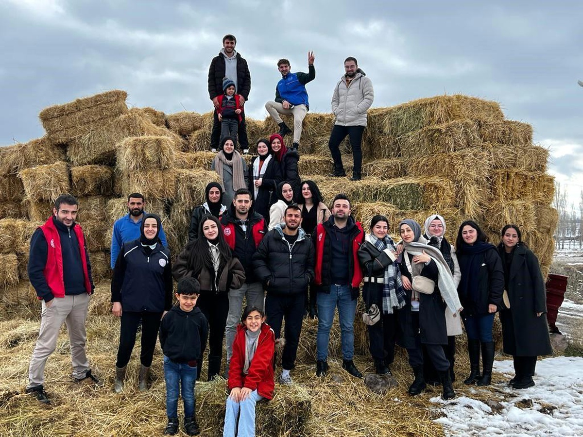 Erzurum Gençlik Merkezi, köy hayatını merak eden gençlere deneyim yaşattı