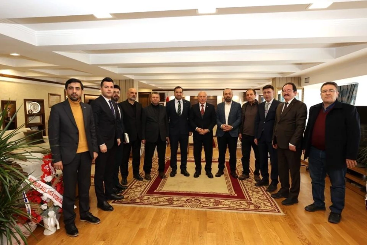 Erzurum Büyükşehir Belediye Başkanı Mehmet Sekmen\'e ziyaret