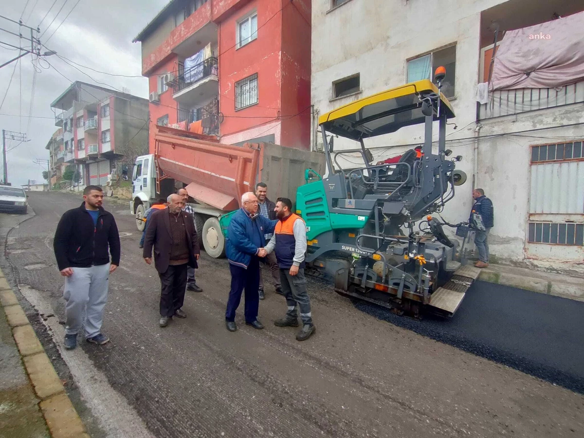 Karabağlar Belediyesi Fen İşleri Müdürlüğü Asfaltlama Çalışmalarına Devam Ediyor