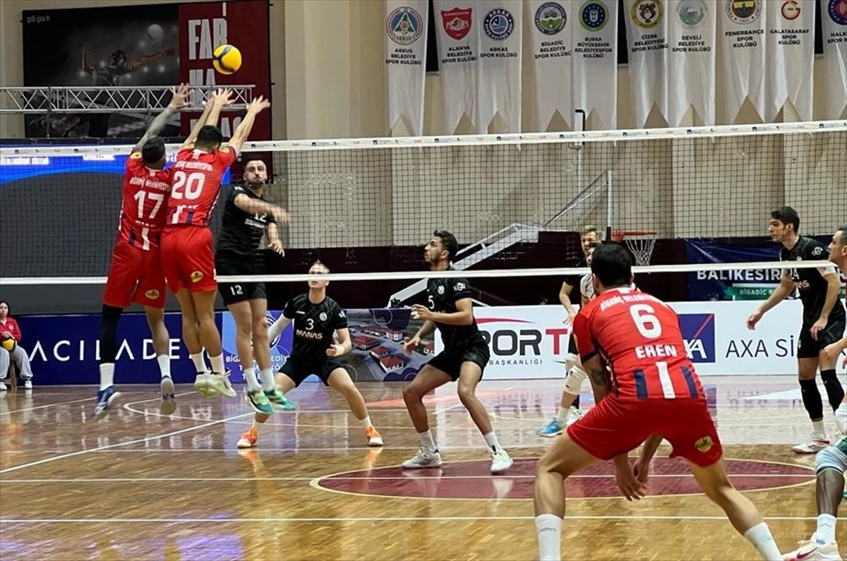 Bigadiç Belediyespor, evinde Hatay Büyükşehir Belediyespor\'u 3-1 yendi