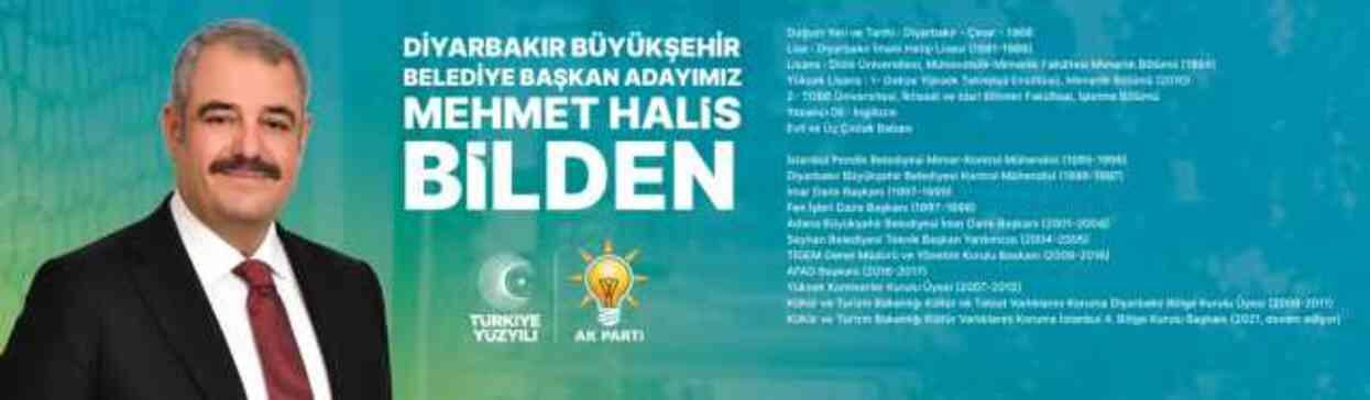 AK Parti'nin Diyarbakır Büyükşehir Belediye Başkan Adayı Mehmet Halis Bilden: Herkesle kucaklaşacağız