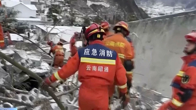 Çin'de köyde meydana gelen heyelanda 47 kişi mahsur kaldı