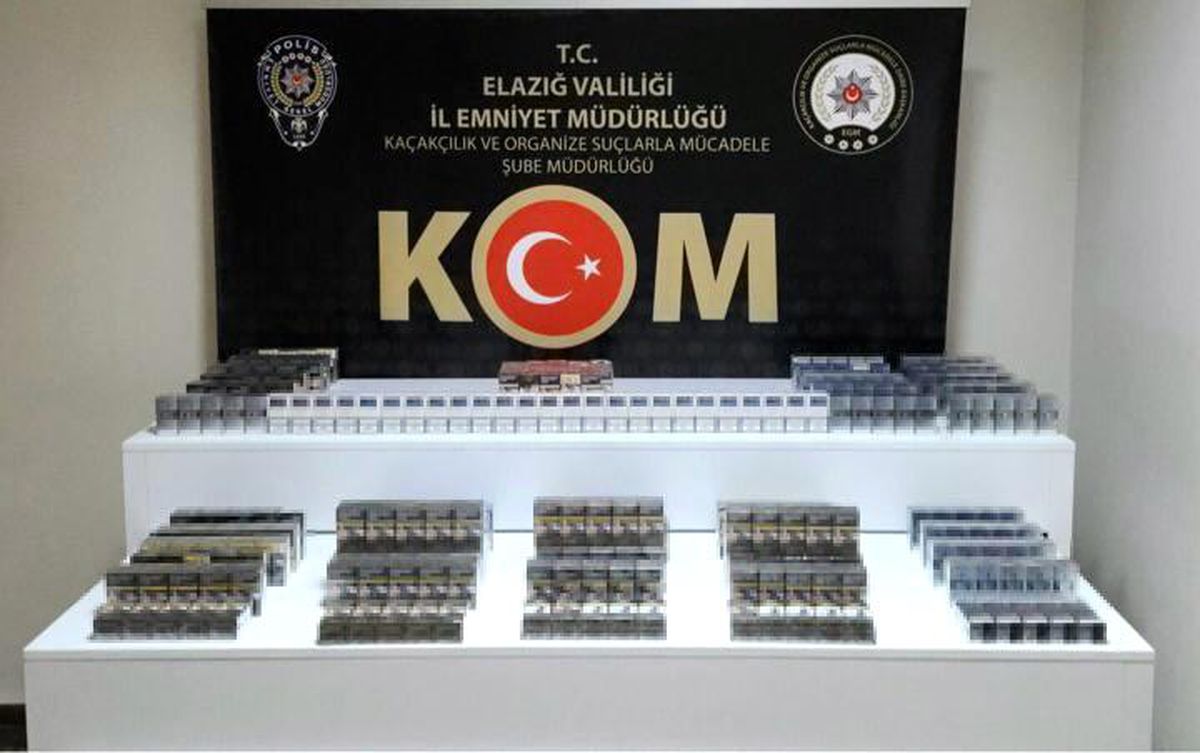 Elazığ\'da 610 Paket Gümrük Kaçağı Sigara Ele Geçirildi