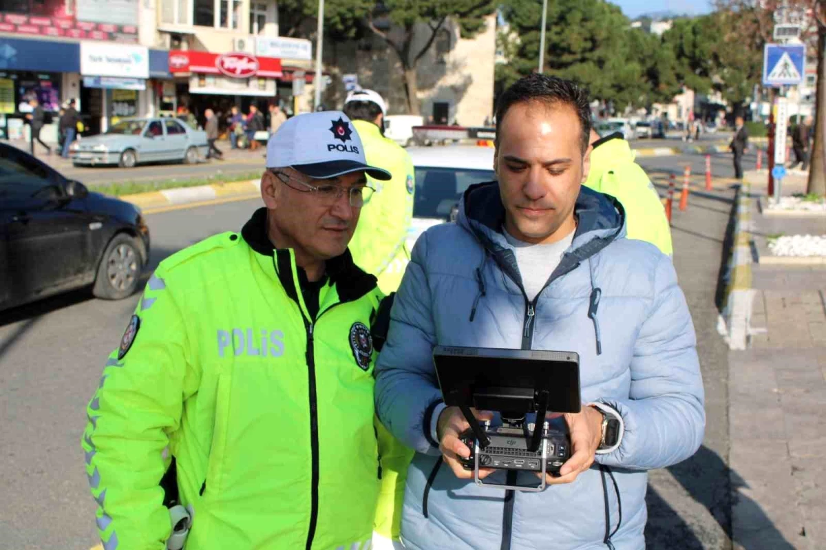 Aydın\'da drone destekli trafik denetiminde 31 sürücüye ceza