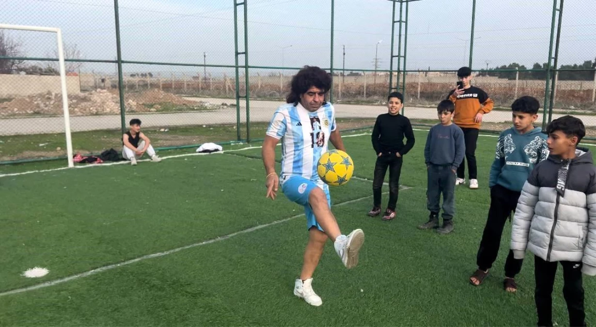 Şanlıurfalı Adam, Diego Maradona\'ya Benzerliği ile Şaşırtıyor