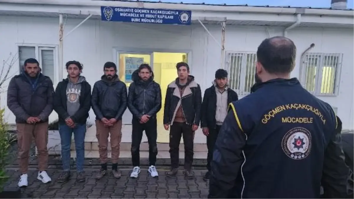 Osmaniye'de 6 kaçak göçmen yakalandı, sürücü tutuklandı