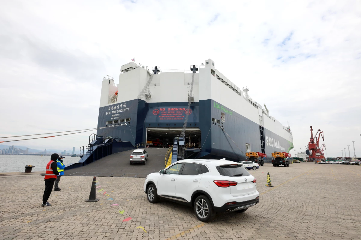 Xiamen Limanı\'ndan Avrupa\'ya 3.700 Otomobil İhracatı