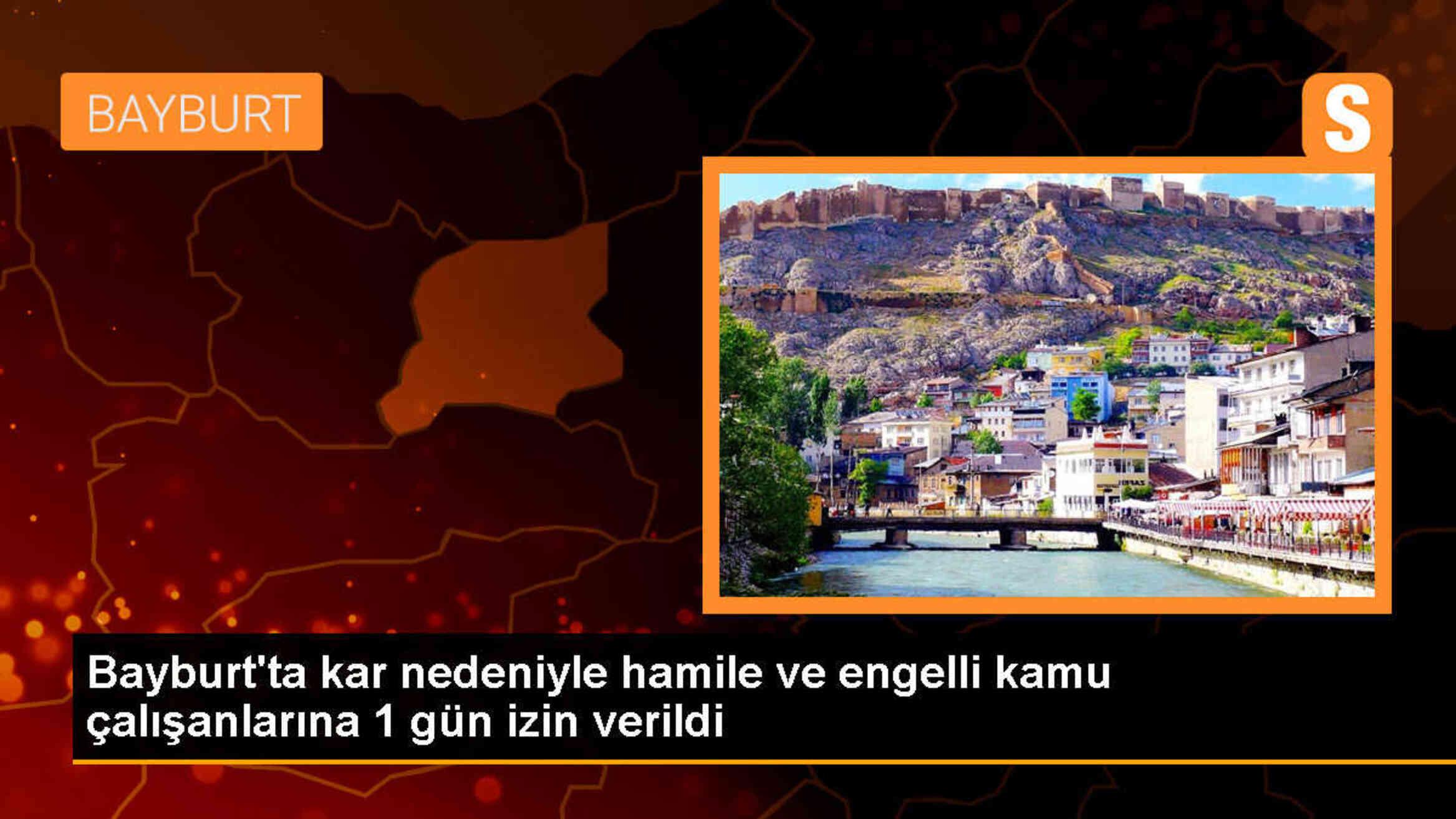 Bayburt Valiliği, olumsuz hava koşulları nedeniyle hamile ve engellilerin izinli olduğunu duyurdu