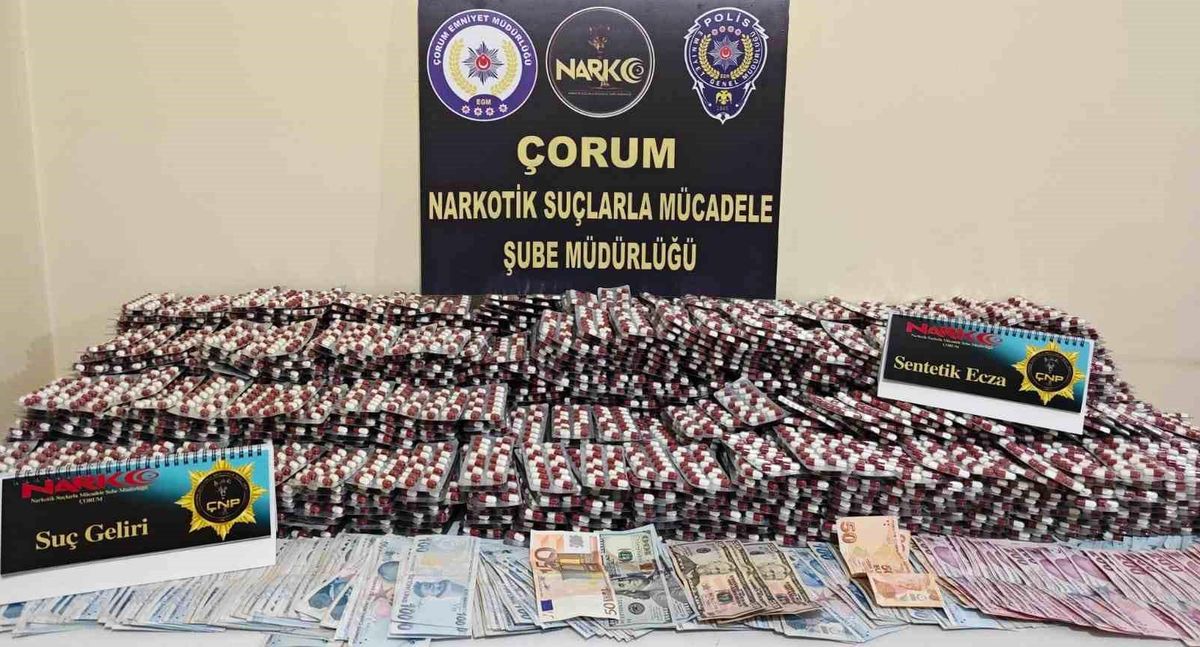 Çorum\'da Narkotik Operasyonunda Çok Sayıda Uyuşturucu Madde Ele Geçirildi