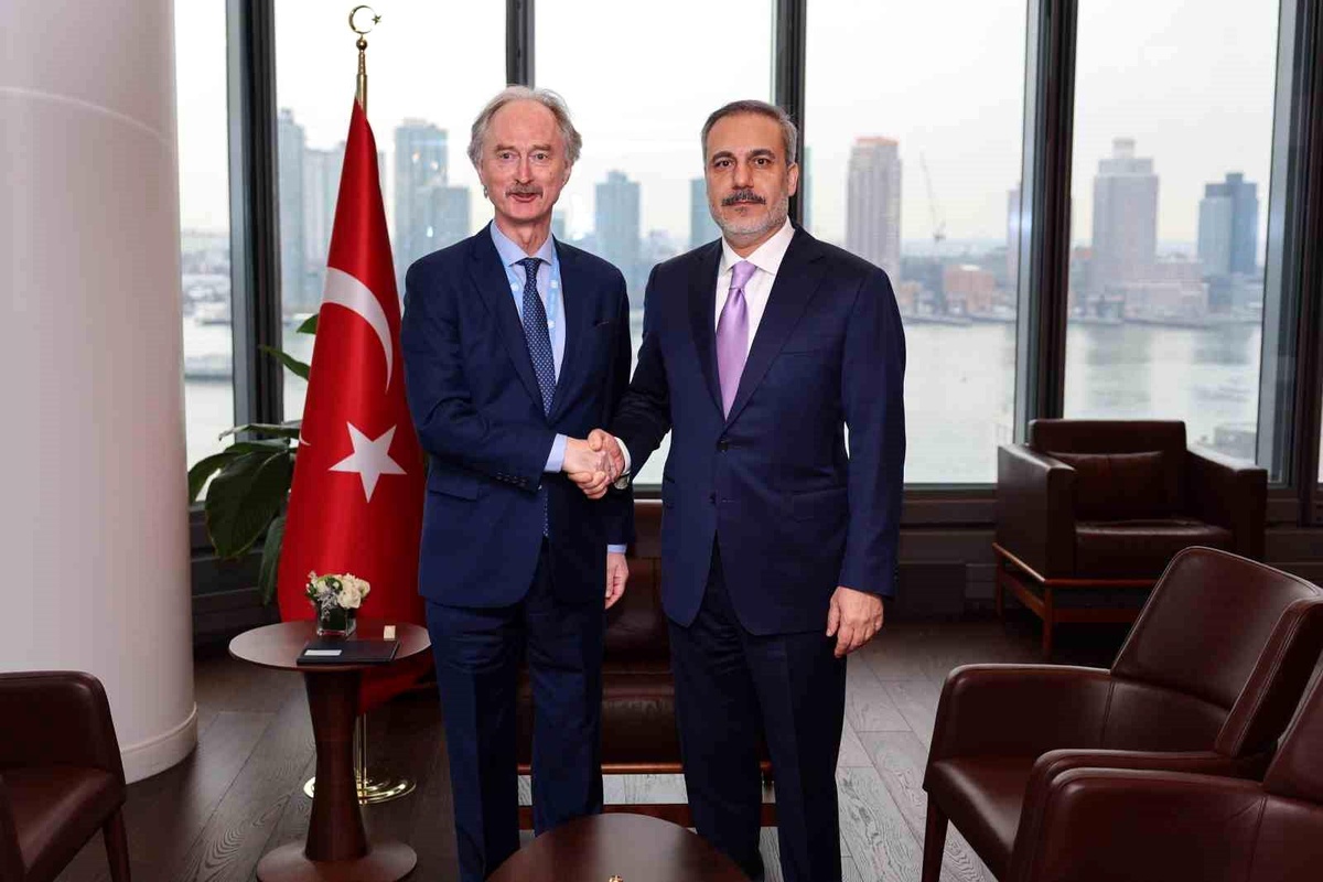 Dışişleri Bakanı Hakan Fidan, BM Genel Sekreteri Antonio Guterres\'in Suriye Özel Temsilcisi Geir Pedersen\'i kabul etti
