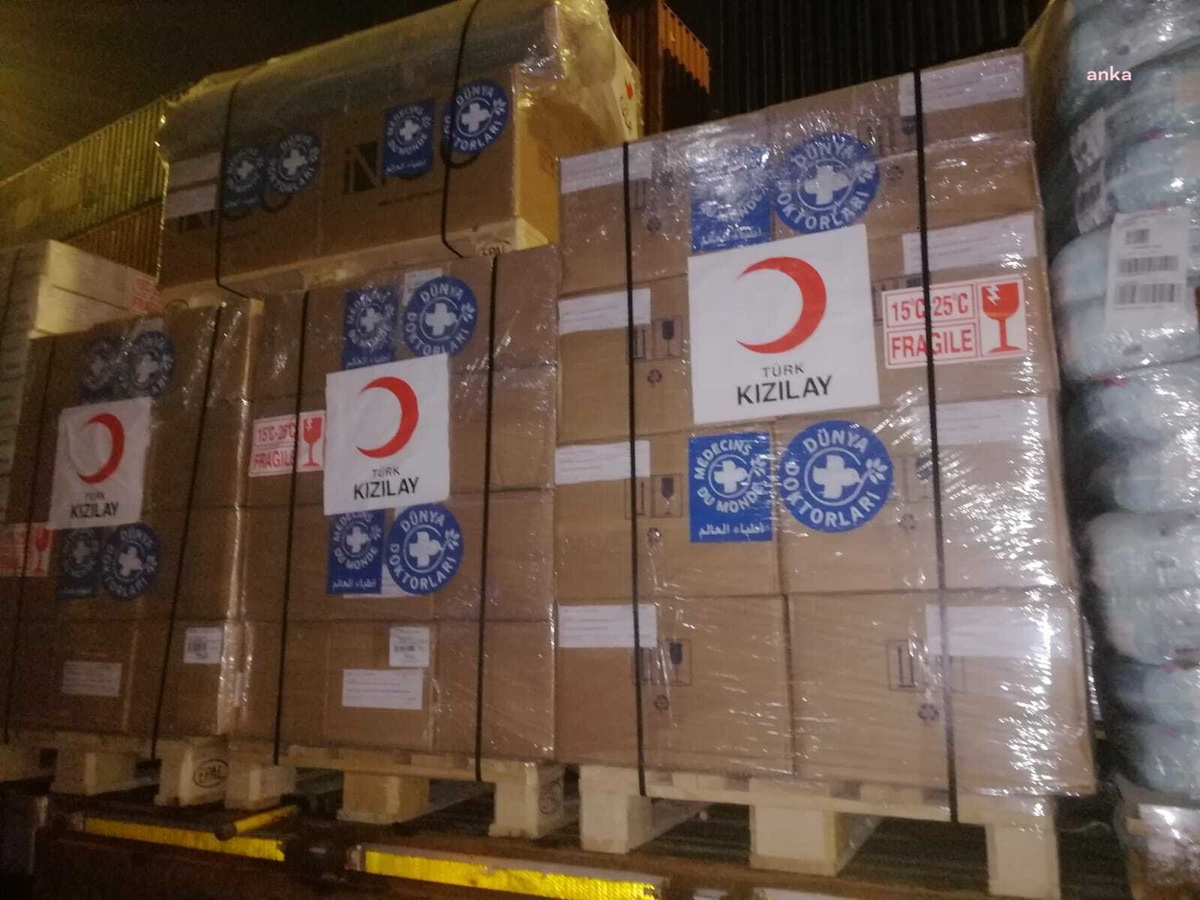 Dünya Doktorları Derneği, Gazze\'ye 100 Bin Dolarlık Yardım Gönderdi