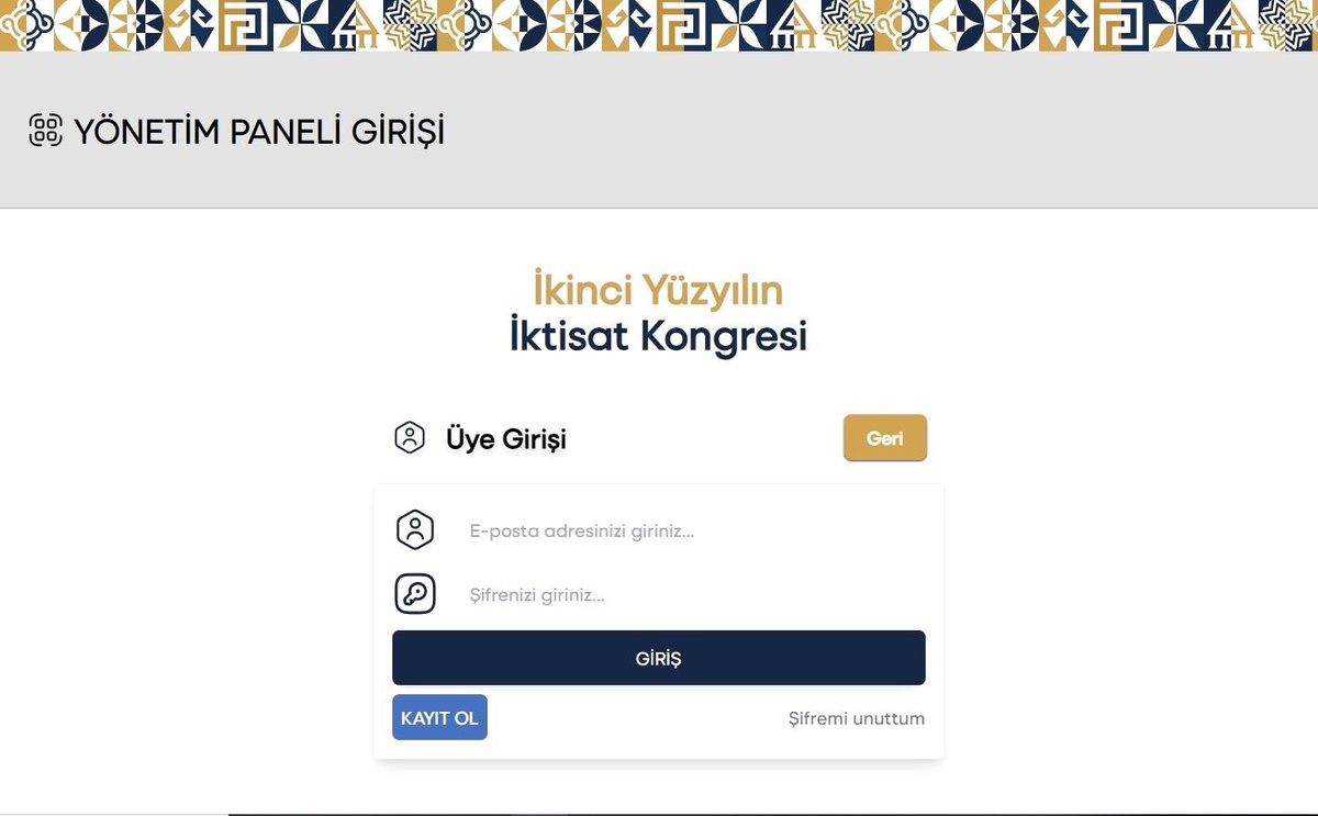 İkinci Yüzyılın İktisat Kongresi Karar Takip Sistemi Yayına Alındı