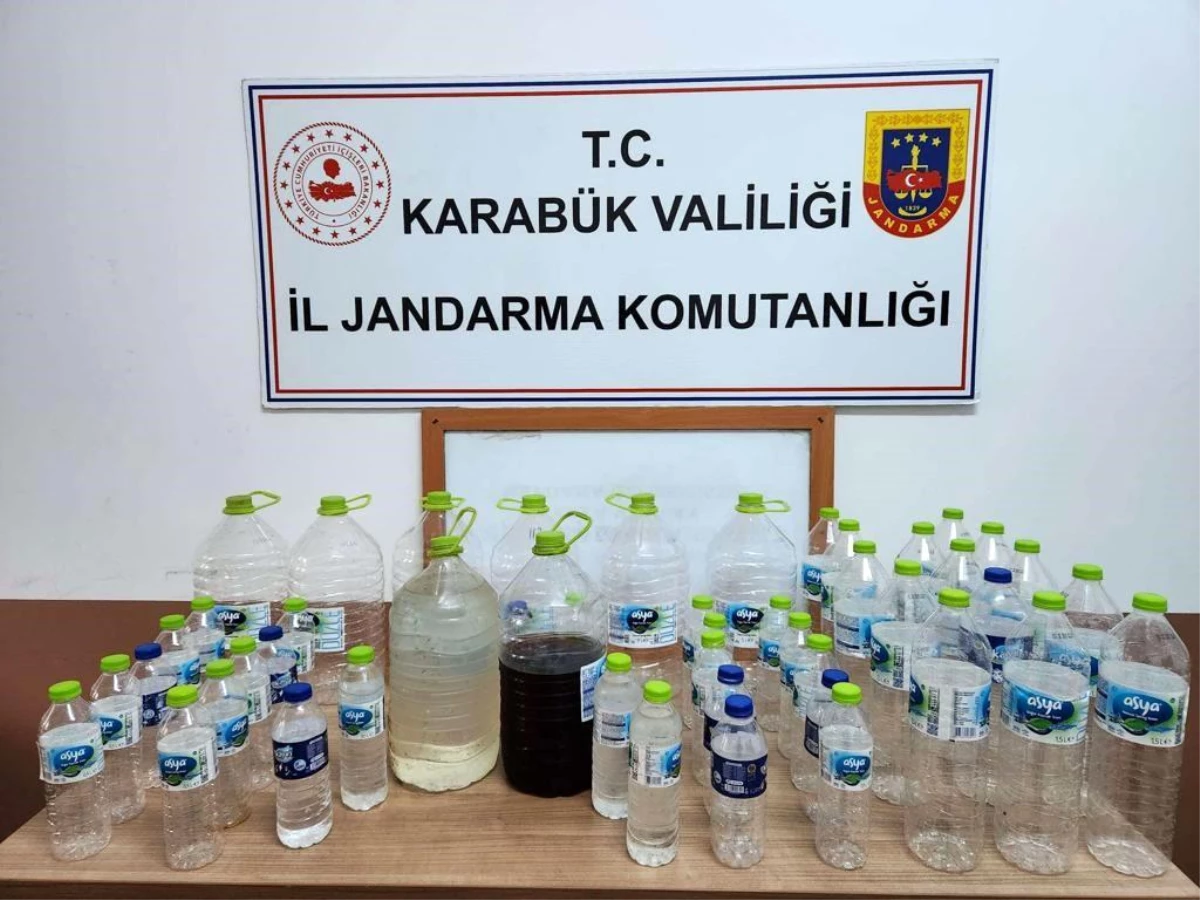 Karabük\'te sahte alkol operasyonu: 43 adet boş pet şişe ele geçirildi