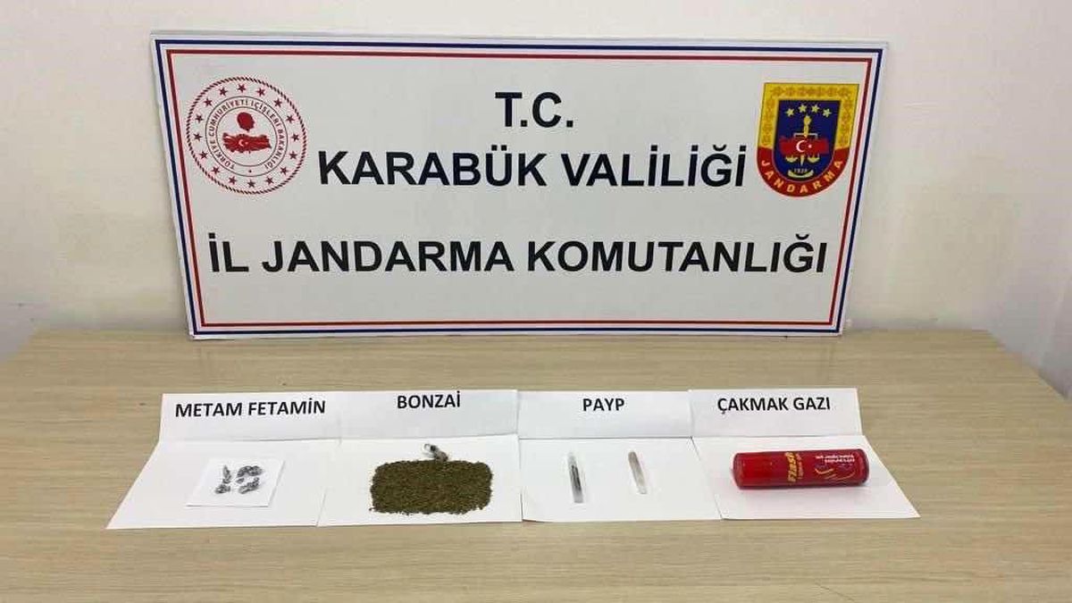 Karabük\'te yapılan uyuşturucu operasyonunda 2 kişi gözaltına alındı
