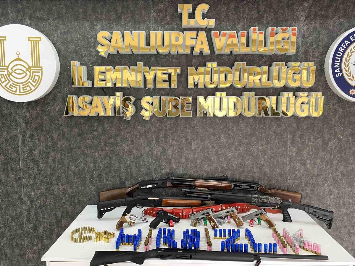 Şanlıurfa\'da çalıntı silah ticareti operasyonu: 18 şüpheli gözaltına alındı