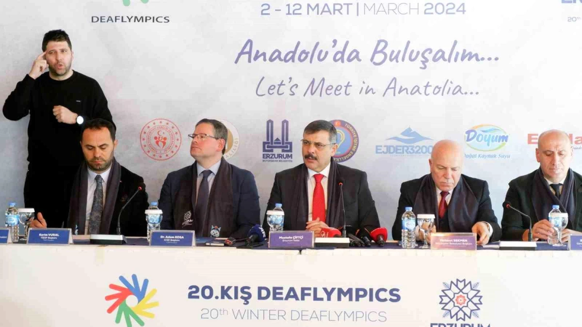 Erzurum\'da 20. İşitme Engelliler Kış Olimpiyatları Tanıtıldı