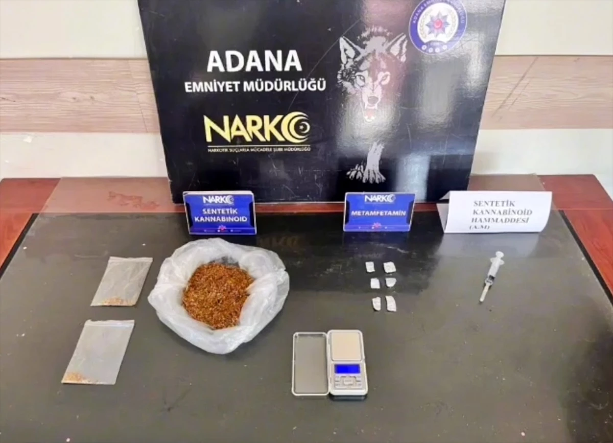 Adana\'da Sentetik Uyuşturucu Operasyonu: Zanlı Tutuklandı