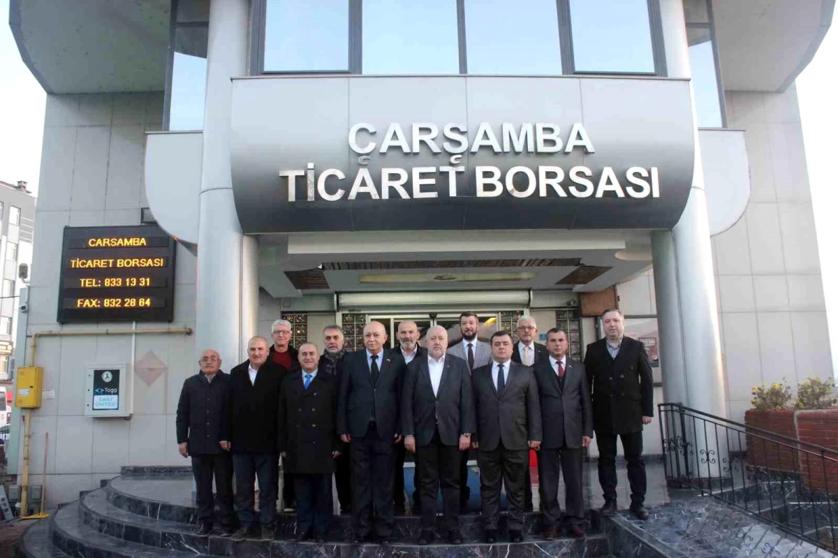 Gürcistan\'ın Trabzon Başkonsolosu Çarşamba Ticaret Borsası\'nda kabul edildi