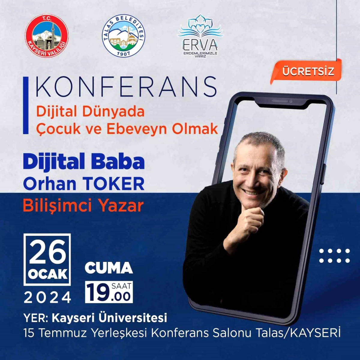 Talas Belediyesi \'Dijital Baba\' Konferansı Düzenliyor