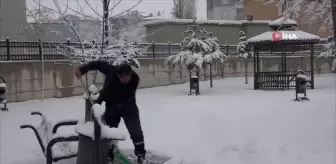 Erciş'te Kar Yağışı Etkili Oldu
