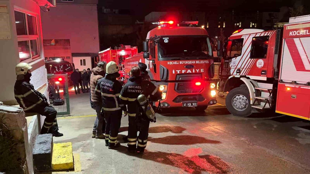 Gebze\'deki Demir ve Çelik Fabrikasında Yangın Çıktı