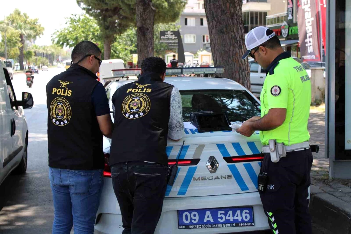 Aydın\'da drone destekli trafik denetiminde 21 sürücüye ceza