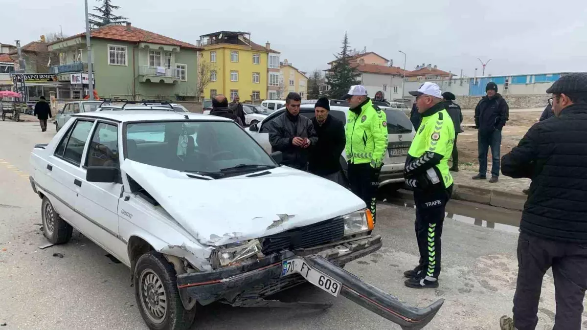 Karaman\'da Trafik Kazası: 1 Yaralı