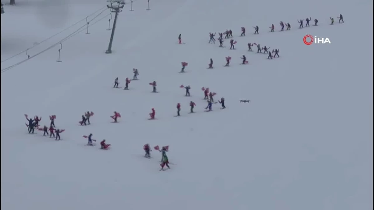 Karın Yıldızları Sarıkamış\'ta - 300 öğrenci kayak kaymayı öğreniyor