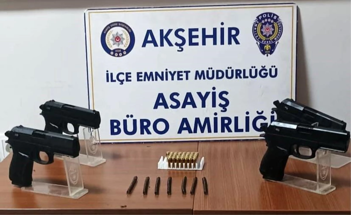 Akşehir\'de Fason Silah Operasyonu: 4 Gözaltı