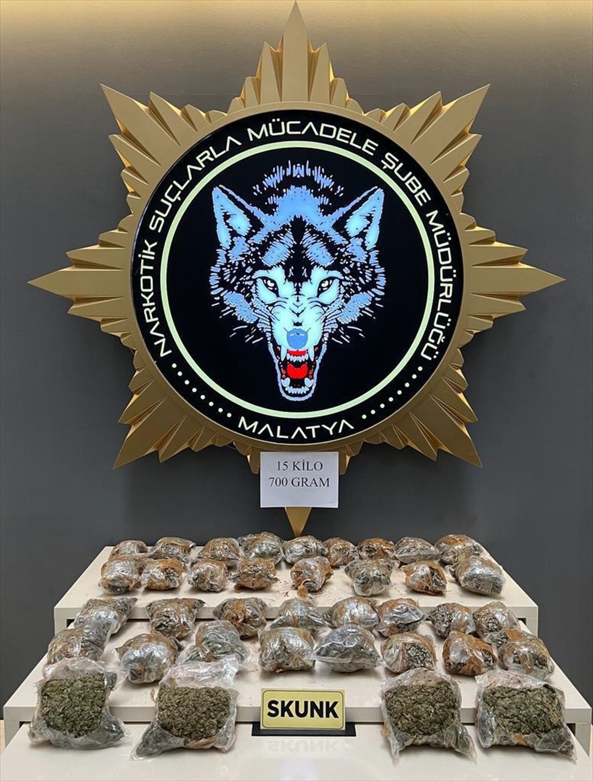 Malatya\'da 15 Kilo 700 Gram Sentetik Uyuşturucu Ele Geçirildi