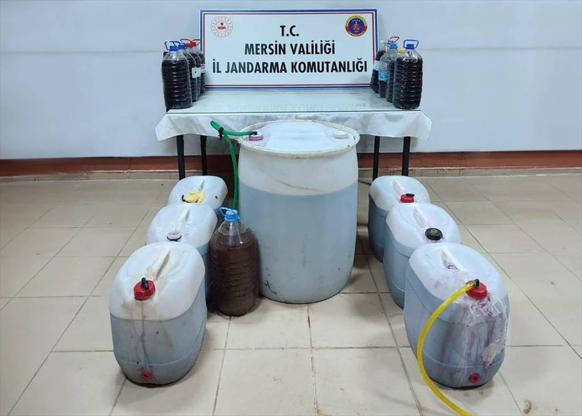 Mersin\'de 580 litre sahte şarap ve 31 şişe kaçak içki ele geçirildi, 3 şüpheli gözaltına alındı