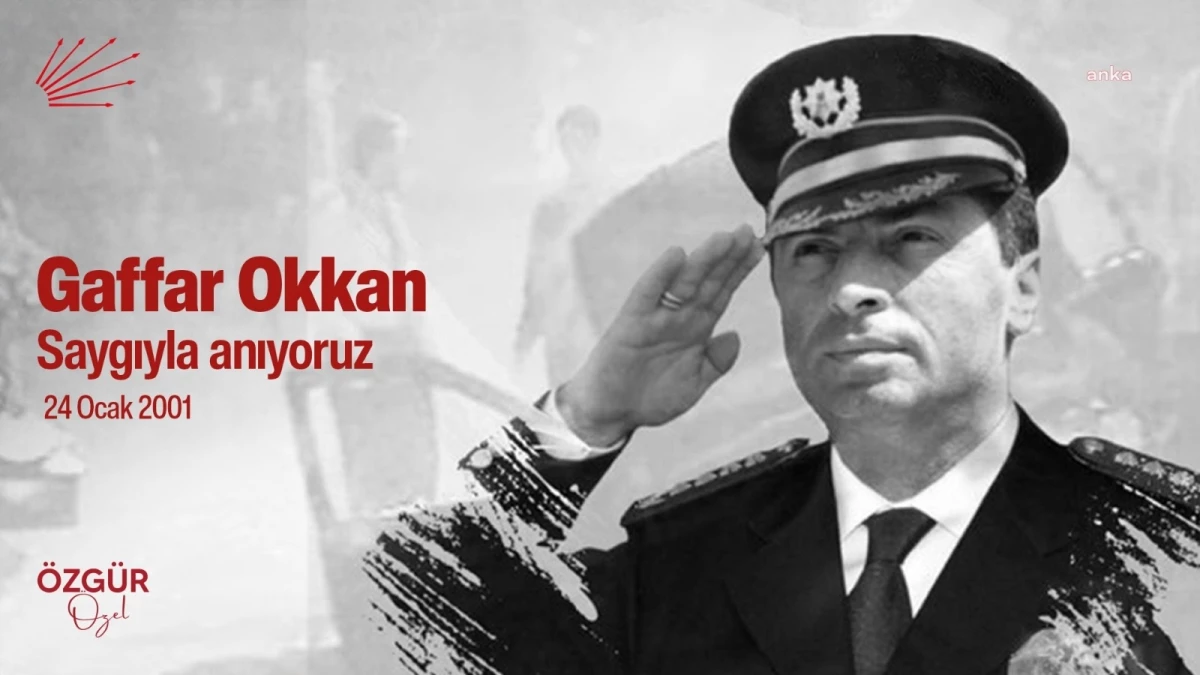 CHP Genel Başkanı Özgür Özel, Diyarbakır Emniyet Müdürü Gaffar Okkan\'ı anma mesajı yayınladı