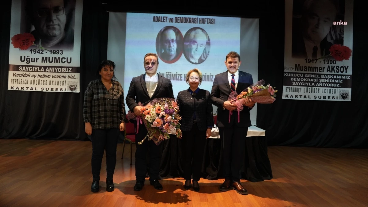 Kartal Belediyesi ve ADD, Prof. Dr. Muammer Aksoy ve Uğur Mumcu\'yu Anma Toplantısı düzenledi