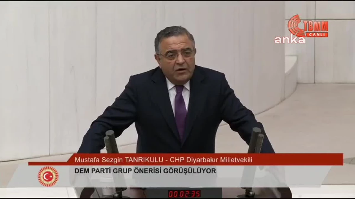 CHP Milletvekili Tanrıkulu, AKP\'nin belediyelere kayyum atama uygulamasına tepki gösterdi